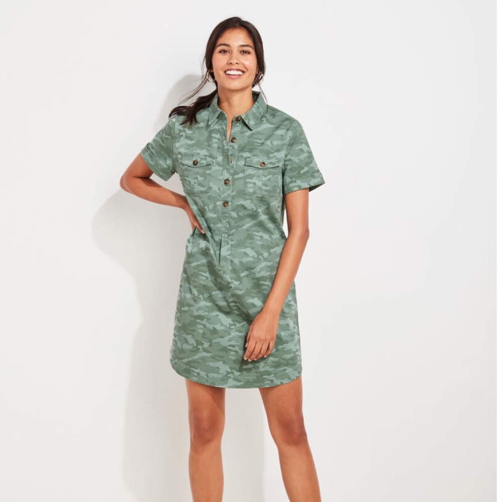 Vineyard Vines Camo Margo Shirt Dress